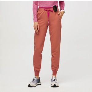 Figs Coral and Pink Joggers